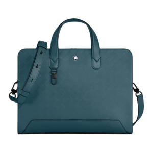 MONTBLANC Кожаный портфель унисекс синий