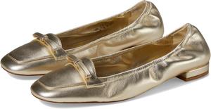 Балетки Stuart Weitzman Tully Loafer, цвет Light Gold
