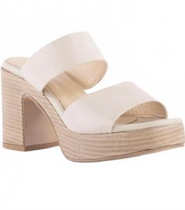 Летние ночи женские мюли на каблуке в цвете офф-уайт Seychelles, кремовый