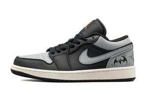 Air 1 Night Bats устойчивые к истиранию баскетбольные кроссовки Mid top для детей Light Gray для подростков Jordan, светло-серый