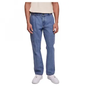 Джинсы Urban Classics Straight Leg Cargo, синий