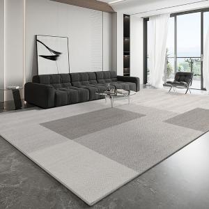 Budis Ковер 240х400 см для гостиной/спальни, настенный, кастомизируемый, в нордическом стиле, серый Castle 03, утолщенный петельный ворс, не требует ухода