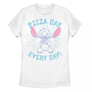 Повседневная футболка Disney's Lilo & Stitch Pizza Day для юниоров Licensed Character
