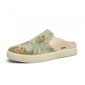 Сандалии с закрытым носком, устойчивые к истиранию и скольжению, мужские BAKE, Beige Green