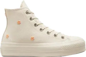 Кроссовки Wmns Chuck Taylor All Star Lift Platform High 'Pearls', кремовый
