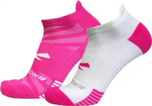 Носки для бега Brooks унисекс Ghost Lite — 2 шт, розовый/белый
