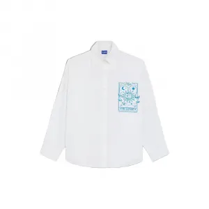 Блузка HUGO Edafne 10266893 BLUE, белый