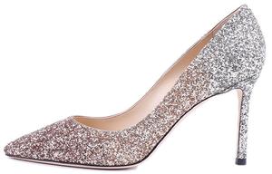 Туфли Jimmy Choo Romy High Heels Women's Rose Gold Silver Gradient