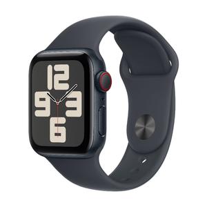 Умные часы Apple Watch SE 2024 (GPS + Cellular), 40 мм, Midnight Aluminum Case/Midnight Sport Band - M/L