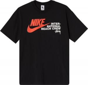 Футболка Nike x Stussy International Beach Crew Tee 'Black', черный