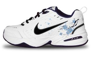 Кастомизированные кроссовки Nike Air Monarch 4 Chunky Sneakers Unisex, синий/белый