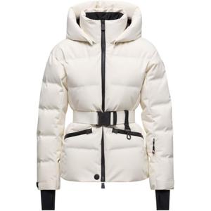 Толайма куртка с поясом и стёжкой Moncler Grenoble, белый