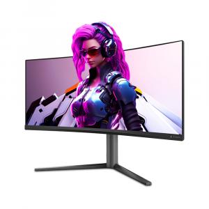 Игровой монитор Philips Evnia 34M2C5500Q, 34", 3440×1440, 200 Гц, Fast VA, тёмно-серый