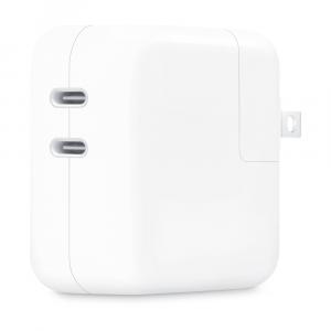 Сетевое зарядное устройство Apple 35W Dual USB-C (MW2K3), 35 Вт, белый