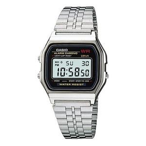 Часы CASIO Classic Bracelet Unisex Waterproof Mens Silver Digital, серебряный