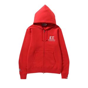 Худи BAPE x E.T. Ape Head Zip Hoodie, Red
