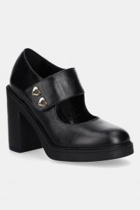 Кожаные туфли Love Moschino, черный