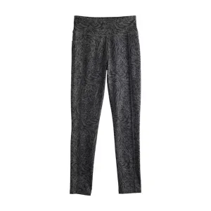 Длинные леггинсы для девочек 7-20 лет, стандартные и больших размеров Tek Gear, цвет grey cheetah