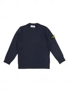 Свитер с нашивкой Compass Stone Island Junior, синий