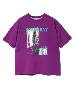 Футболка CUBE SUGAR 21/-OE из хлопка с фольгированным принтом (женская) Gsc Womens Select, цвет Purple