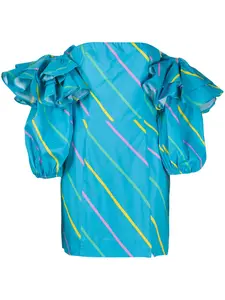 Платье Bethany в полоску ROTATE BIRGER CHRISTENSEN, синий