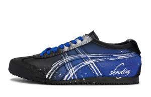 Onitsuka Tiger MEXICO 66 811 Manufacturing, Shooting Stars Breathable Low top Casual Shoes Unisex Black Blue Silver