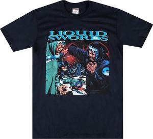 Футболка Supreme Liquid Swords Tee 'Navy', синий