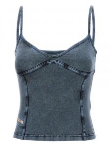Топ Diesel denim corset top, синий