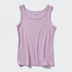 Майка мягкая Uniqlo в рубчик, фиолетовый