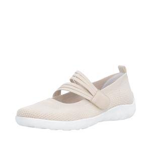 REMONTE Балетки на ремешке в светло-бежевом цвете