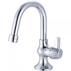 Кухонный кран Central Brass с одной ручкой, polished chrome