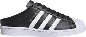 Кроссовки Adidas Superstar Slip-On Backless Mule 'Core Black', черный