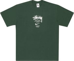 Футболка Nike x Stussy International Tee 'Gorge Green', зеленый