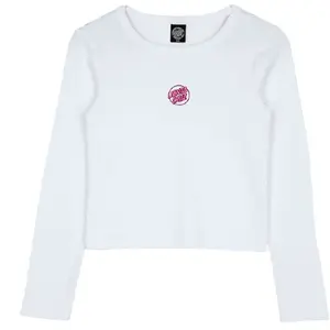 Футболка с длинным рукавом Santa Cruz Partial dot emb, белый