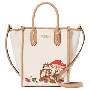 Kate Spade Сумка тоут Chip 'N Dale DisneyElla из белой кожи миниатюрная женская