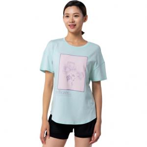 DECATHLON Футболка с рукавом дроп-шоулдер женская green