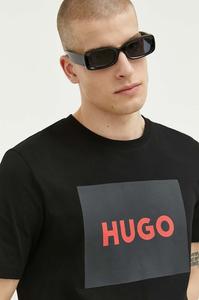 Хлопковая футболка dulive222 HUGO, черный