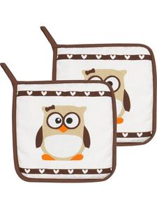 Прихватки, 2 шт , с изображением совы  Kracht, Eulen