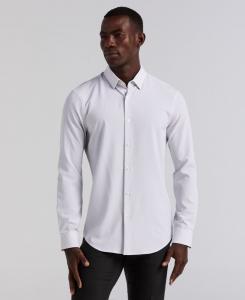 Мужская приталенная рубашка с геометрическим принтом в виде ромбов Perry Ellis, Chiseled stone