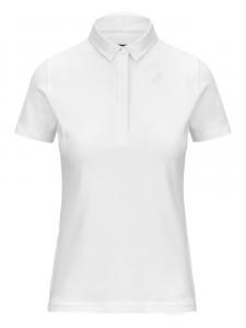 Футболка-поло с вышитым логотипом K-Way Amedea, белый