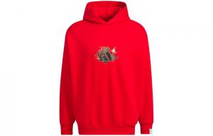 Новогодняя толстовка унисекс красная Adidas Originals, красный