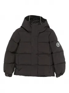 Стеганое пальто с капюшоном Save The Duck Kids, черный