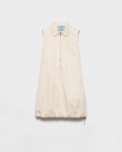 Мини-платье из ткани чино Prada, натуральный