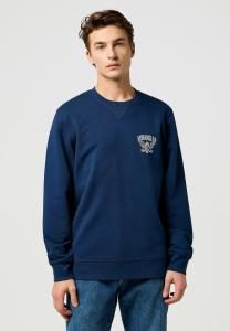 Толстовка Wrangler LONG SLEEVE AMERICANA CREW FOR REGULAR FIT, Navy/Dark Blue