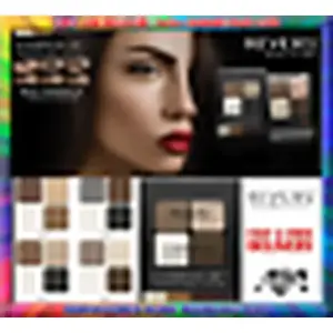 Набор для бровей, профессиональная палитра для макияжа, набор трех оттенков, восковая кисть, Revers