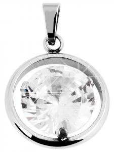 Adeliás Женский кулон из нержавеющей стали серебристого цвета