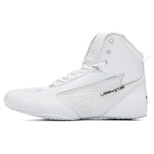 Кроссовки с высоким берцем, устойчивые к скольжению, унисекс LARA STAR, White[Thick Shoe Tongue/Heel Cushioning/Abrasion-Resistant Rubber Sole]