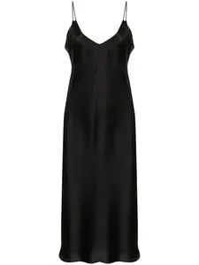 Платье-комбинация длины миди Nili Lotan, черный