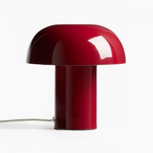 Металлическая настольная лампа H&M, 22x18, Темно-красный