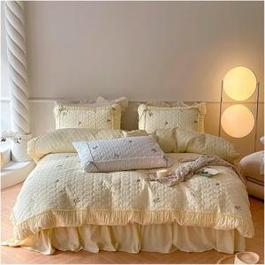 Generic Комплект постельного белья из 100% хлопка с вышивкой